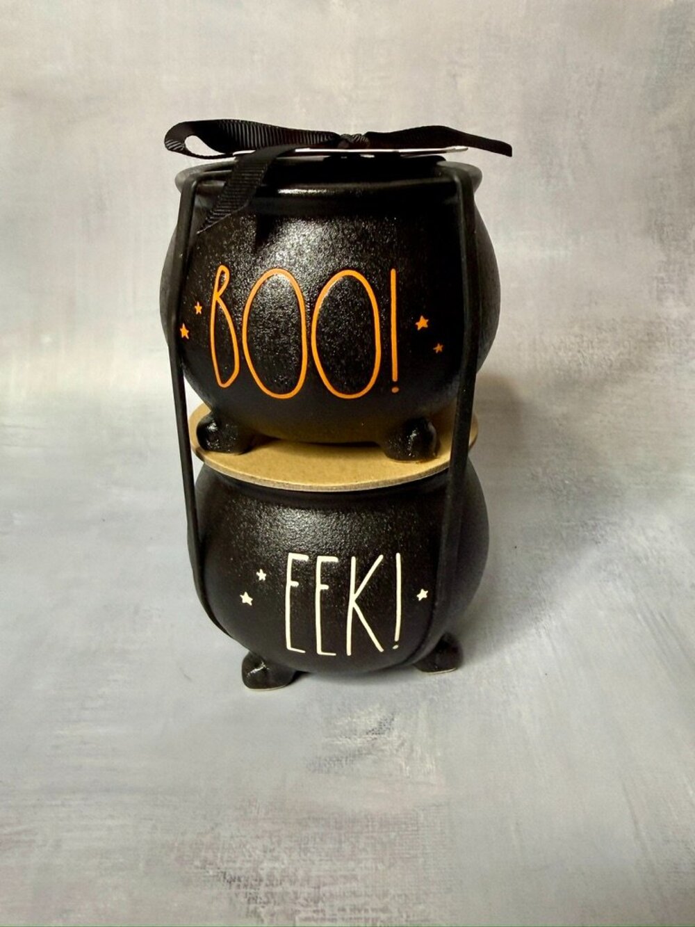 Rae Dunn Boo and Eek Cauldrons